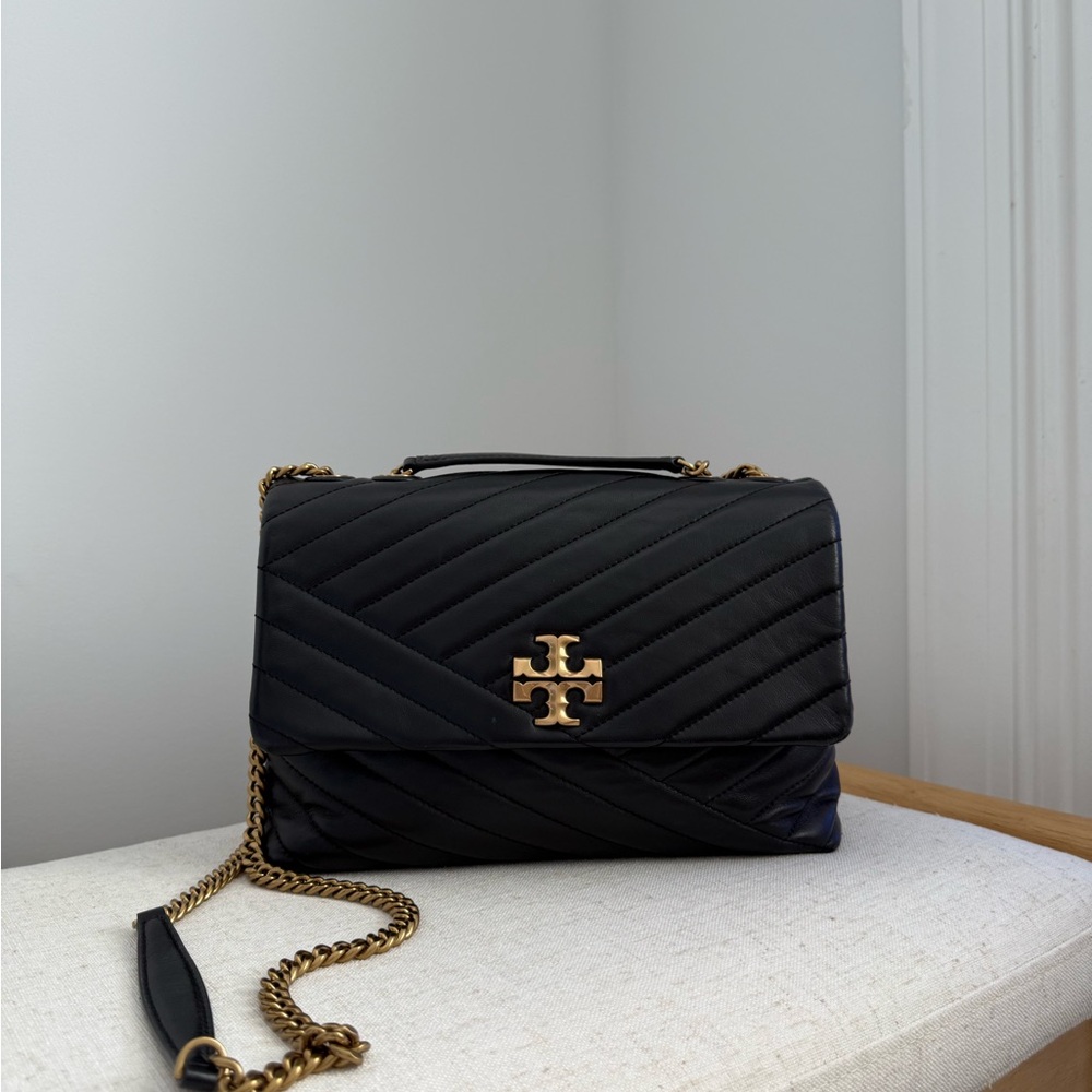 Tory Burch Black Quilted Crossbody Bag